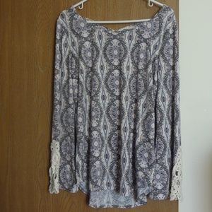 Maurice pink/grey top